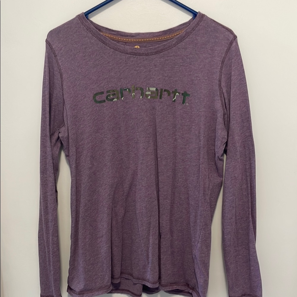 NWOT - Carhartt Women's Purple Long Sleeve Top